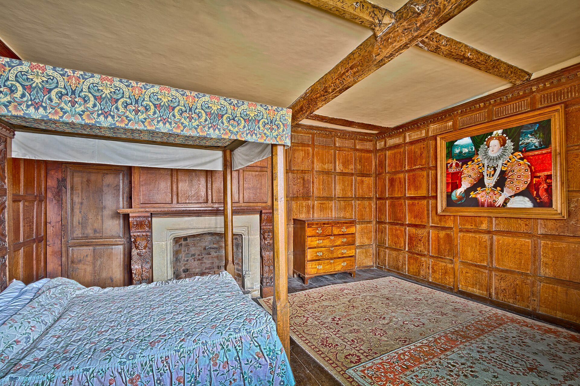 Rustic ranch cabin bedroom